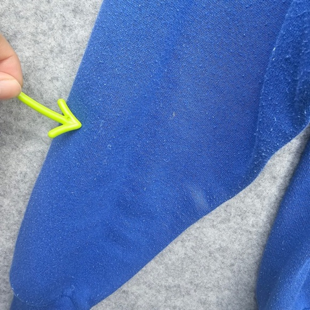 Vintage 80s Raglan Sweatshirt Medium Blue I Touch The Future I Teach JERZEES USA - Picture 11 of 16